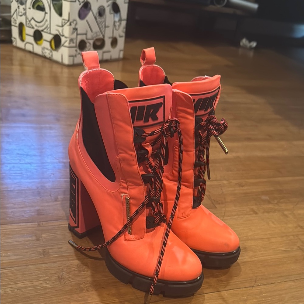 Vibrant Orange Women's Boots